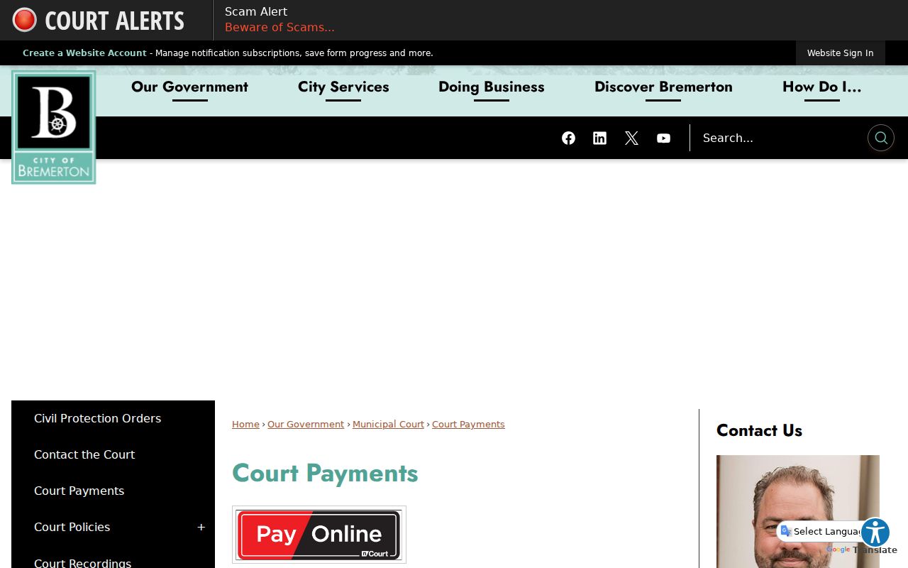 Bremerton court docket municipal court nCourt payment route